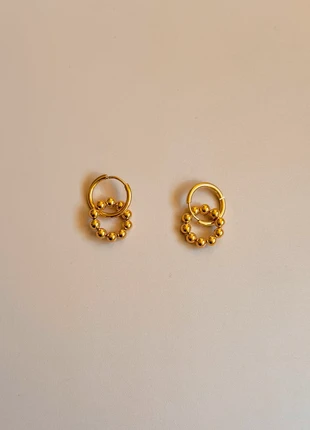 Boucles d’oreilles créoles dorées perles acier inoxydable Élégance minimaliste et intemporelle, zustand: Neu, 10,00 €, 11,20 € inklusive Vinted-Käuferschutz