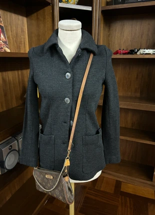 Dkny giacca grigia scura in pura lana S, marca: DKNY, estado: Muy bueno, tamaño: S / 36 / 8, 30,00 €, 32,20 € Protección al comprador incluida