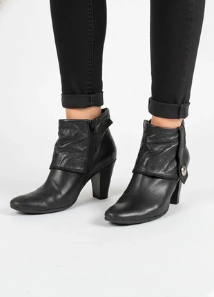 Tronchetti Pelle Nera Tacco Largo Block Heel Stivaletti Rock Ufficio Città, marque: sogno di donna, état: Très bon état, taille: 38, 22,00 €, 23,80 € Protection acheteurs incluse