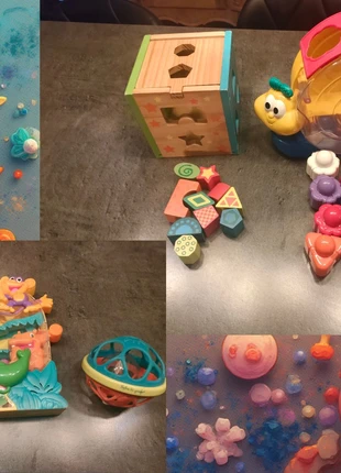 Je vends un lot de 4 jouets colorés et amusants., staat: Heel goed, maat: 12-18 maanden / 80 cm, € 6,00, € 7,00 inclusief Kopersbescherming