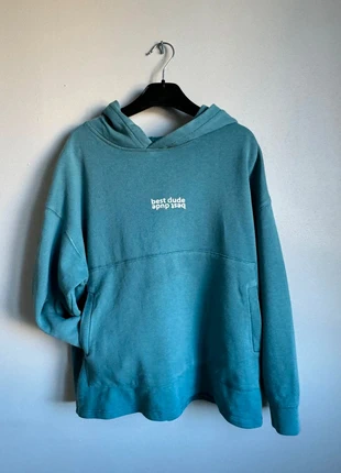 Sweat à capuche Zara bleu-canard, marque: Zara, état: Neuf sans étiquette, taille: 10 ans / 140 cm, 8,00 €, 9,10 € Protection acheteurs incluse