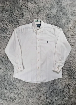 Chemise blanche Polo Ralph Lauren Blake 100% coton logo brodé USA vintage, marke: Ralph Lauren, zustand: Sehr gut, größe: L, 32,00 €, 34,30 € beinhaltet Vinted-Käuferschutz Pro