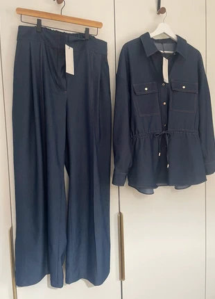 Fato ZARA tamanho XL casaco e calças ganga preço original 160€ novo com etiquetas, marca: Zara, estado: Novo com etiquetas, tamanho: XL / 42 / 14, €47.50, €50.58 inclui Proteção do Comprador