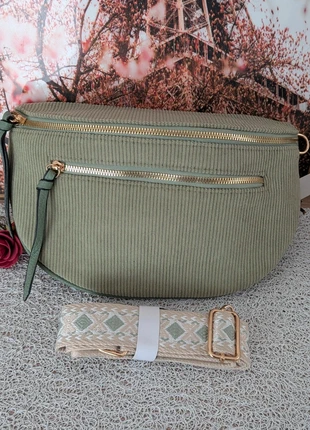 Sac Banane En Velours Côtelé, marque: Cmonbijou, état: Neuf avec étiquette, 10,00 €, 11,20 € Protection acheteurs (Pro) incluse