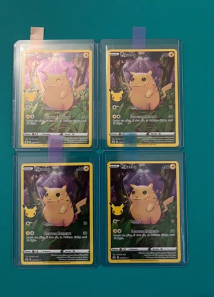 Lot 4 Pikachu 25ans 005/025, brand: Pokémon, condition: New without tags, €15.00, €16.45 includes Buyer Protection