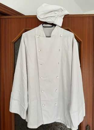 Divisa cuoco - giacca e cappello cuoco, brand: Giacca, condizioni: Ottime, taglia: XL, €11.00, €12.25 include la Protezione acquisti