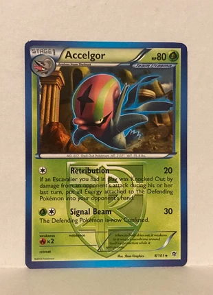 Pokémon Accelgor card 8/101 Plasma Blast, brand: Pokémon, condition: Good, £1.00, £1.75 includes Buyer Protection
