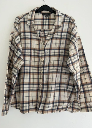 Primark Flannel Button-Up Shirt – Size 14, brand: Primark, condition: Satisfactory, size: M / 38 / 10, €2.00, €2.80 includes Buyer Protection