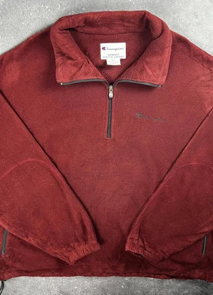 polaire Champion bordeaux 1/4 zip logo brodé - 2XL homme - polyester 2PL 64, merk: Champion, staat: Heel goed, maat: XXL, € 16,00, € 17,50 inclusief Kopersbescherming Pro