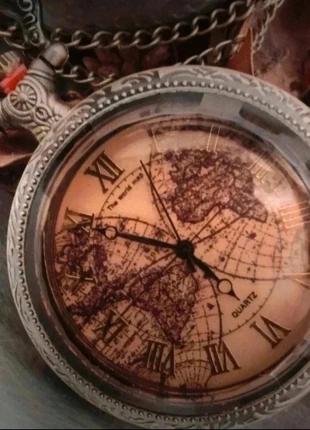 A54 montre à gousset rétro vintage originale bronze thème mappemonde, marque: Boutique privée, état: Très bon état, taille: Taille unique, 12,50 €, 13,83 € Protection acheteurs (Pro) incluse