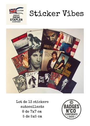 Sticker Bruce Springsteen – Collection Sticker Vibes, état: Très bon état, 5,00 €, 5,95 € Protection acheteurs incluse