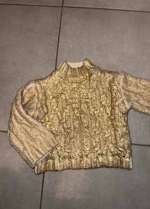 Pull métallisé Zara, marke: Zara, zustand: Sehr gut, größe: 7 Jahre / 122, 8,00 €, 9,10 € inklusive Vinted-Käuferschutz