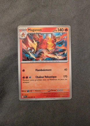 Carte Maganon non holo PAF Destinées de Paldea 10/91, marke: Pokémon, zustand: Sehr gut, 5,00 €, 5,95 € inklusive Vinted-Käuferschutz