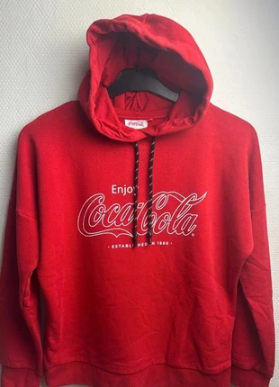 Sweat à capuche Coca-Cola rouge – Taille S – Logo imprimé vintage, brand: Coca-Cola, condition: Very good, size: S, €20.00, €21.70 includes Buyer Protection