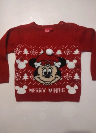 Pull de Noël fille Minnie T2A Disney, marque: Disney, état: Très bon état, taille: 18-24 mois / 86 cm, 2,00 €, 2,80 € Protection acheteurs incluse