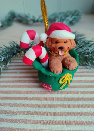 Prachtig! Vintage kerstornament hondje, merk: USA, staat: Heel goed, € 9,50, € 10,68 inclusief Kopersbescherming Pro