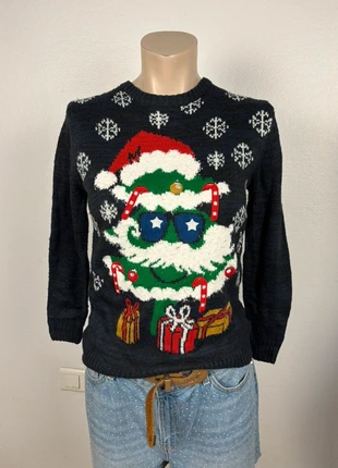 Black Xmas Tree Sweater – Funny Christmas Knit Size XS, marke: Noël, zustand: Sehr gut, größe: XS / 34 / 6, 10,90 €, 12,15 € inklusive Vinted-Käuferschutz
