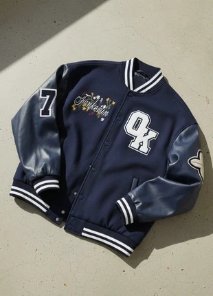 Veste varsity bleu marine / college / streetwear / oversize, marque: NORTHLINE STUDIO, état: Très bon état, taille: M, 99,90 €, 105,60 € Protection acheteurs incluse