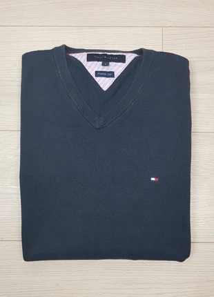 Pull Tommy Hilfiger col en V Homme bleu marine taille S 100% coton, brand: Tommy Hilfiger, condition: Very good, size: S, €18.00, €19.60 includes Buyer Protection Pro