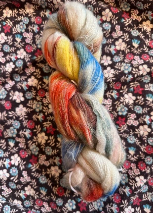 One skein of thin hand dyed art mohair yarn, brand: Fanzhi, condition: New without tags, £12.00, £13.30 includes Buyer Protection