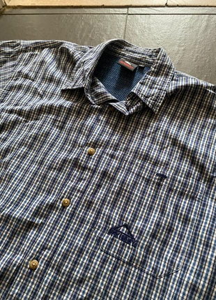 Chemise à carreaux courtes manches, marca: McKinley, estado: Bom, tamanho: S, €3.00, €3.85 inclui Proteção do Comprador