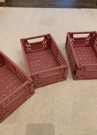 Stackable foldable storage box basket, merk: Pink, staat: Heel goed, € 10,00, € 11,20 inclusief Kopersbescherming