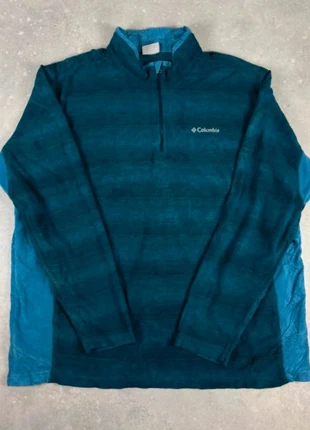 Polaire fine half zip 1/4 zip Columbia / Bleu à motif logo brodé / taille XL, marque: Columbia, état: Bon état, taille: XL, 18,00 €, 19,60 € Protection acheteurs incluse