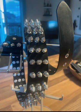 Punk style spiked buckle belt 115cm long, condition: Very good, size: 46 inches, £8.50, £9.63 includes Buyer Protection