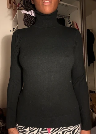 Lot de 2 cols roules / noir et blanc, marque: Miss Sara, état: Très bon état, taille: Taille unique, 10,00 €, 11,20 € Protection acheteurs incluse