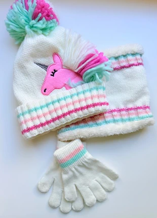 Ensemble Hiver Licorne (Bonnet, Écharpe, Gants) Doublé Chaud hiver ski fille 5ans 4ans 6ans, brand: Fashion, condition: New without tags, size: 5-8 years, 54 cm, €14.90, €16.35 includes Buyer Protection Pro