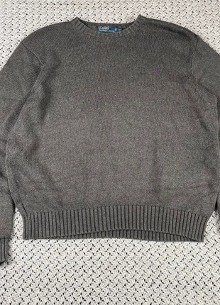 Donkergrijze knitted sweater van Polo Ralph Lauren – maat XXL (valt meer als XL), marque: Polo Ralph Lauren, état: Très bon état, taille: XL, 30,00 €, 32,20 € Protection acheteurs incluse