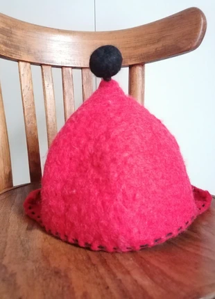 Cappello rosso da Sauna Finlandese, marque: Artigianato finlandese, état: Très bon état, taille: 55, 15,00 €, 16,45 € Protection acheteurs incluse