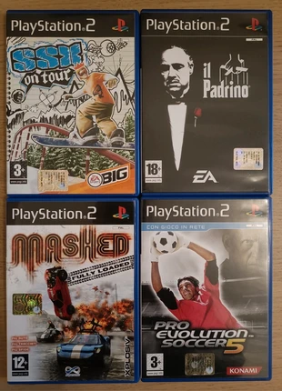 Lotto giochi PS2 - Pes 5, Il padrino, Ssx on tour, Mashed fully loaded, zustand: Sehr gut, 18,00 €, 19,60 € inklusive Vinted-Käuferschutz
