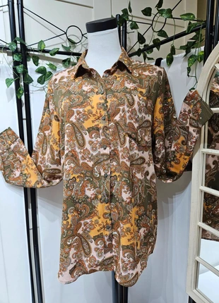 ~Boutique Italiana~ Espectacular Camisa Bohème Paisley T-L, marque: Boutique Italiana, état: Très bon état, taille: L / 40 / 12, 12,99 €, 14,34 € Protection acheteurs incluse