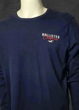 👕 T-shirt manches longues Hollister L bleu marine | Long sleeve tee Hollister L navy, marca: Hollister, estado: Muy bueno, tamaño: L, 9,90 €, 11,10 € Protección al comprador incluida