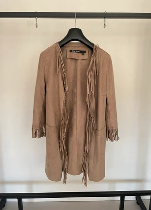 Marc Aurel suede look fringe jas – maat 36, merk: Marc Aurel, staat: Nieuw zonder prijskaartje, maat: S / 36 / 8, € 45,00, € 47,95 inclusief Kopersbescherming