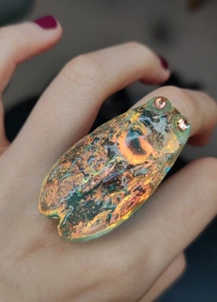 Anillo insecto holográfico, marque: LUZ, état: Neuf sans étiquette, taille: Ajustable, 6,00 €, 7,00 € Protection acheteurs incluse