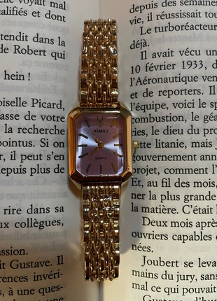 Montre à quartz pour femme rose et dorée, marque: Quartz, état: Neuf avec étiquette, taille: Taille unique, 10,00 €, 11,20 € Protection acheteurs incluse