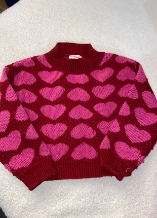 Pull coeur, brand: Du Pareil au Même, condition: Satisfactory, size: 4 years / 104 cm, €1.00, €1.75 includes Buyer Protection