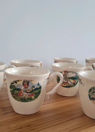 Lot de 12 tasses Sarreguemines anciennes, marke: Sarreguemines, zustand: Gut, 12,00 €, 13,30 € inklusive Vinted-Käuferschutz