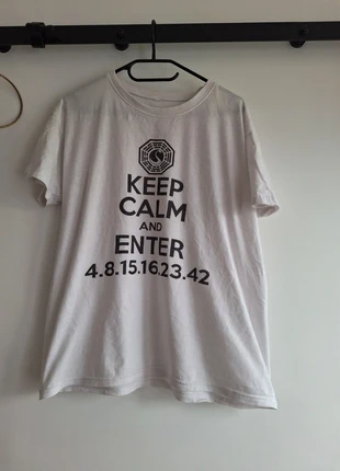 R0251. T-shirt blanc motif Lost – Taille S, condizioni: Ottime, taglia: S / IT 40 / EU 36, €4.00, €4.90 include la Protezione acquisti Pro