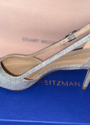 Stuart Weitzman décolleté argento con strass – nuove, 35.5, marque: Stuart Weitzman, état: Neuf avec étiquette, taille: 35.5, 165,00 €, 173,95 € Protection acheteurs incluse