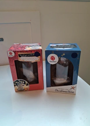 DecoTime DIY Christmas Dome stolpen– 2 stuks – 2 verschillende varianten, merk: DécoTime, staat: Nieuw zonder prijskaartje, maat: 12 jaar / 152 cm, € 7,50, € 8,58 inclusief Kopersbescherming