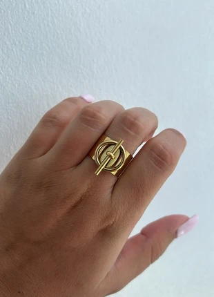 Bague dorée ajustable en acier inoxydable, zustand: Sehr gut, größe: Größenverstellbar, 8,50 €, 9,63 € beinhaltet Vinted-Käuferschutz Pro