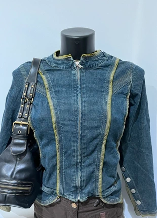 veste denim jeans jacket vintage zip zipper, marque: Vintage Dressing, état: Très bon état, taille: M / 38 / 10, 35,00 €, 37,45 € Protection acheteurs incluse