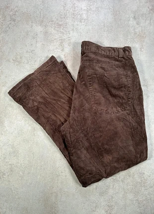 Pantalon Vintage En Velours Côtelé / Corduroy Calvin Klein marron texturé taille 12, brand: Calvin Klein, condition: Very good, size: L / 40 / 12, €18.00, €19.60 includes Buyer Protection Pro