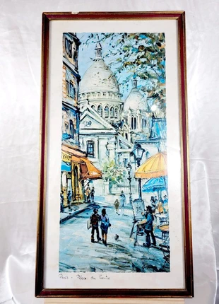 Impression vintage encadrée framed print ingelijste Parijs gerahmter vintage-druck, brand: Vintage Chic, condizioni: Ottime, €28.00, €30.10 include la Protezione acquisti