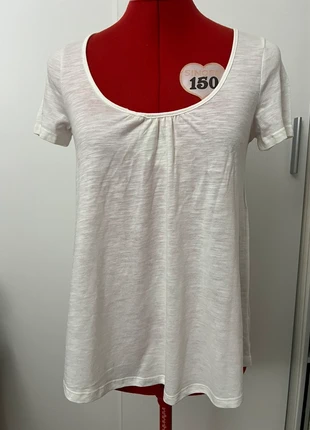 Tshirt blanc plissé Camaïeu, marca: Camaïeu, estado: Muy bueno, tamaño: M / 38 / 10, 4,00 €, 4,90 € Protección al comprador incluida