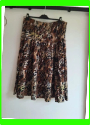 R0383.Jupe midi imprimé léopard vintage, zustand: Sehr gut, größe: XXXL / 46 / 18, 7,00 €, 8,05 € beinhaltet Vinted-Käuferschutz Pro