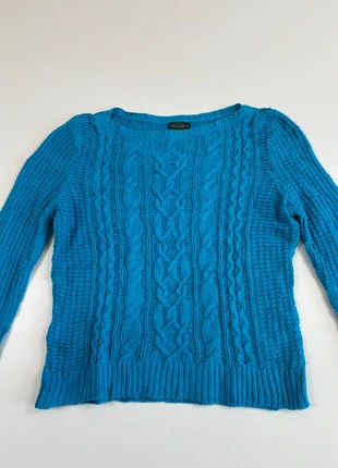 Pull torsadé bleu turquoise – Lauren Ralph Lauren – Taille M, marca: Ralph Lauren, estado: Muito bom, tamanho: M / 38 / 10, €15.50, €16.98 inclui Proteção do Comprador Pro